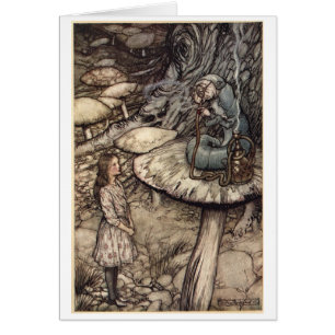 Alice et Caterpillar (blanc à l'intérieur)