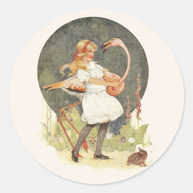 Alice et le Sticker Flamant rose (Devant)