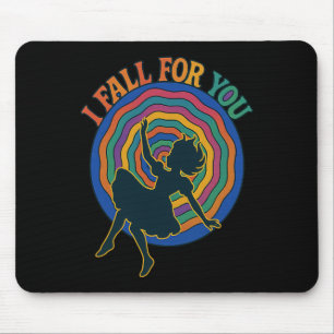Alice fällt durch das Kaninchenloch Ich verliebe m Mousepad