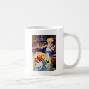 ALICE FÄLLT UNTEN DER KANINCHENBAU KAFFEETASSE