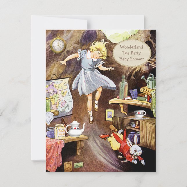 Alice hinunter die einladung (Vorderseite)