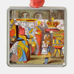 Alice im Königshof 2 Silbernes Ornament