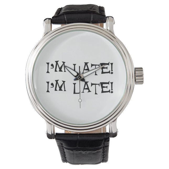 Alice i'm late armbanduhr (Vorderseite)