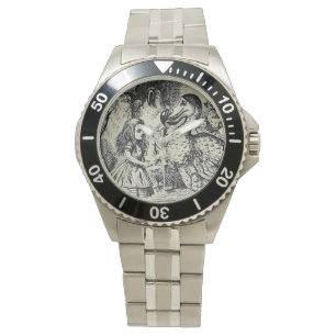Alice (im Märchenland) Dodo-Edelstahl-Uhr Armbanduhr