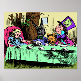Alice im Tea-Party von Mad Hatter Poster