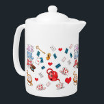 Alice im Wunderland<br><div class="desc">Teekanne zum Thema niedliche Alice im Wunderland.</div>