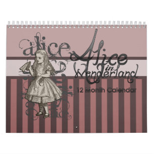 Alice im Wunderland 12 Monats-Kalender Kalender