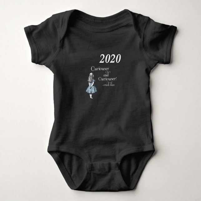 Alice im Wunderland 2020 Curiouser Baby Bodysuit Strampler (Vorderseite)