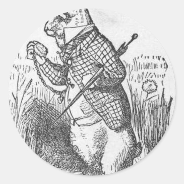 Alice im Wunderland 2.5 Runder Aufkleber (Vorderseite)