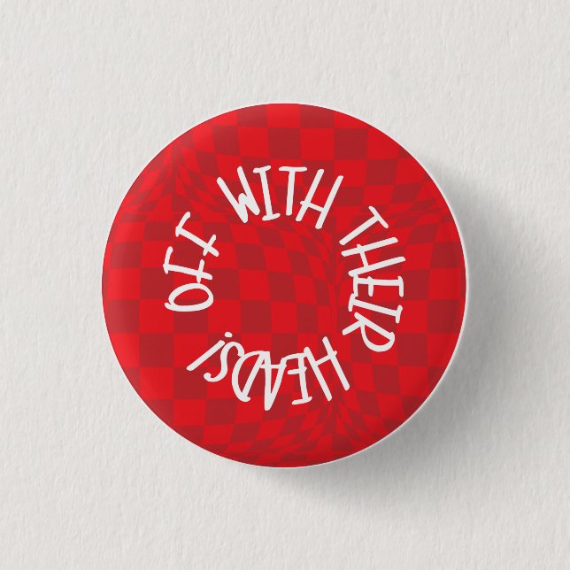 Alice im Wunderland - Abzeichen - Herzkönigin Button (Vorderseite)