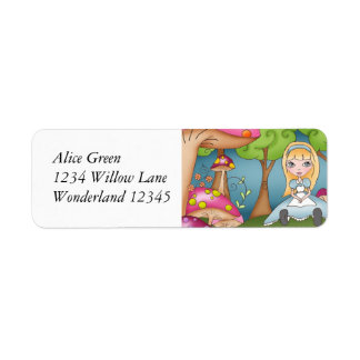 Alice im Wunderland-Adressetiketten