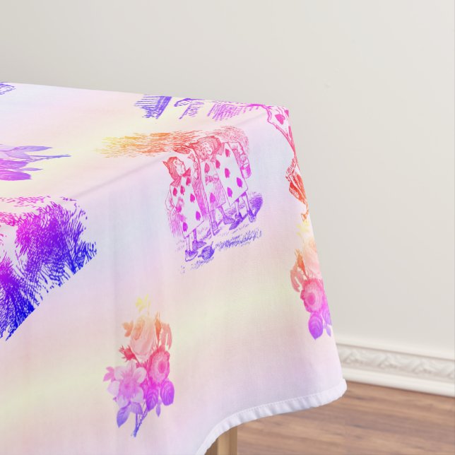 Alice im Wunderland - Alice im Wunderland pastel Tischdecke (Beispiel)