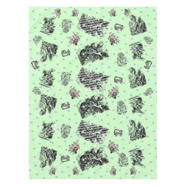 Alice im Wunderland - Alice im Wunderland pastellf Tischdecke (Vorderseite)