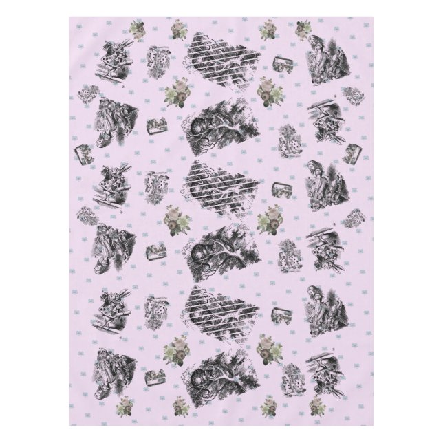 Alice im Wunderland – Alice in Wonderland pastel Tischdecke (Vorderseite)