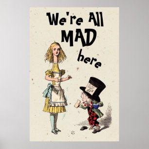 Alice im Wunderland - Alice & Mad Hatter Poster