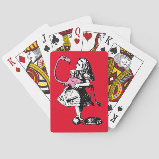 Alice im Wunderland - Alice Playing Croquet Playin Spielkarten