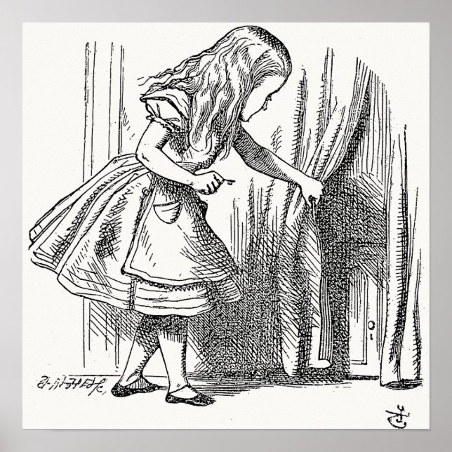Alice im Wunderland - Alice sucht nach der Tür Poster (Vorne)