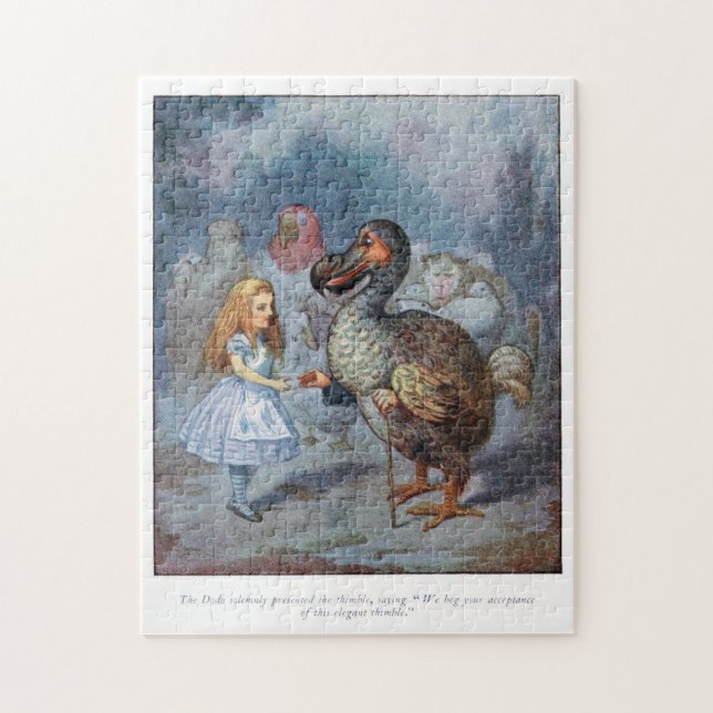 Alice im Wunderland Alice und das Dodo-Puzzlespiel (Vertikal)