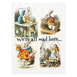 Alice im Wunderland Art|Geschenk für Kaninchenlieb Tischdecke