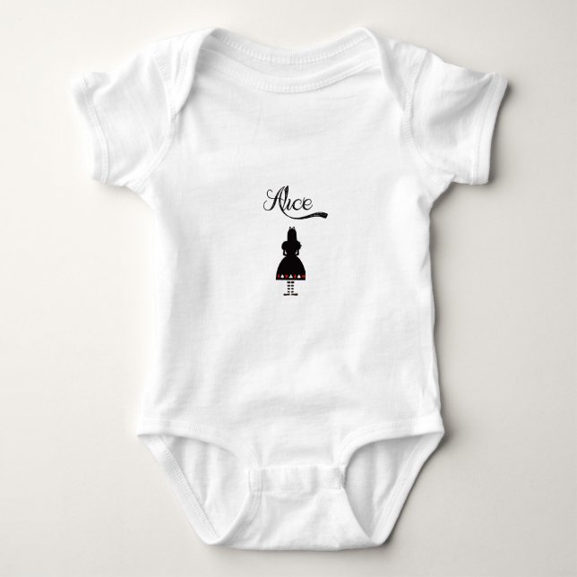 Alice im Wunderland Baby Strampler (Vorderseite)