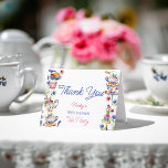 Alice im Wunderland Babydusche Dankeschön Karte<br><div class="desc">Alice im Wunderland Baby Dusche Tee Party Dankeschön Karte,  modernes Aquarell Tee Party Brautparty,  Tassen und Saucen,  Teeköpfe und Blume Babydusche danke</div>