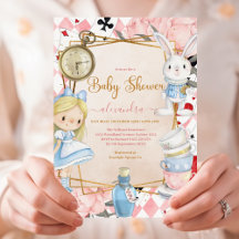 Alice im Wunderland Babydusche