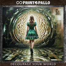 Alice im Wunderland beim Betreten des Kaninchenloc