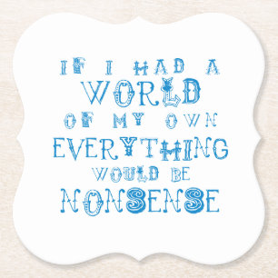 Alice im Wunderland Biermatte / Untersetzer