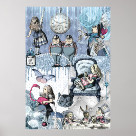 Alice im Wunderland Blue Poster