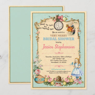 Alice im Wunderland-Brautparty invitaion Einladung