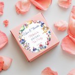 Alice im Wunderland Brautparty Tee Gastgeschenk Runder Aufkleber<br><div class="desc">Alice im Wunderland Brautparty Tee Party danke Ihnen für Geschenksticker,  moderne Aquarell Tee Party themed Brautparty,  Tassen und Saucen,  Teeköpfe und Blume</div>