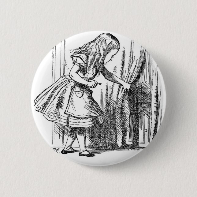 Alice im Wunderland Button (Vorderseite)