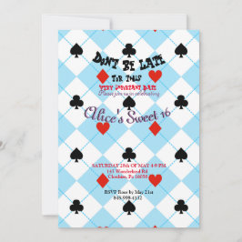 Alice im Wunderland Cardback Einladung