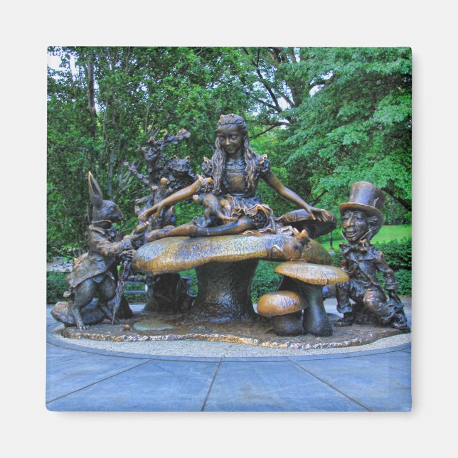 Alice im Wunderland - Central Park NYC #2 Magnet (Vorne)