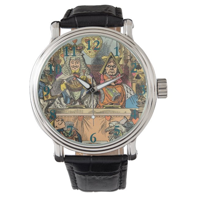 Alice im Wunderland Cheshire Cat Characters Armbanduhr (Vorderseite)