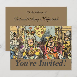 Alice im Wunderland Cheshire Cat Characters Einladung
