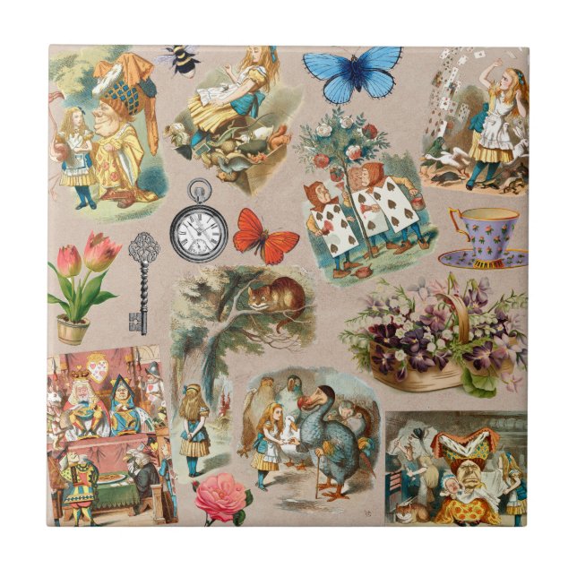 Alice im Wunderland Cheshire Cat Characters Fliese (Vorderseite)