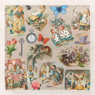 Alice im Wunderland Cheshire Cat Characters Glasuntersetzer
