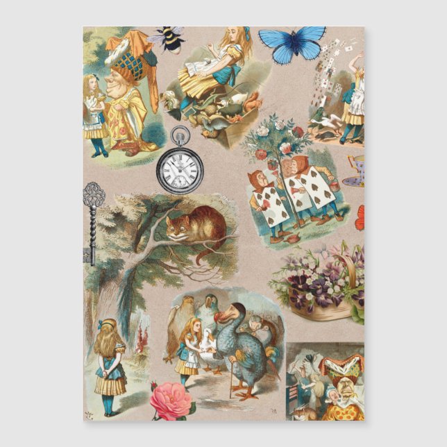 Alice im Wunderland Cheshire Cat Characters Magnetkarte (Vorderseite)