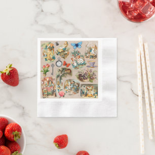 Alice im Wunderland Cheshire Cat Characters Serviette