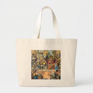 Alice im Wunderland Cheshire Cat Charaktere Jumbo Stoffbeutel