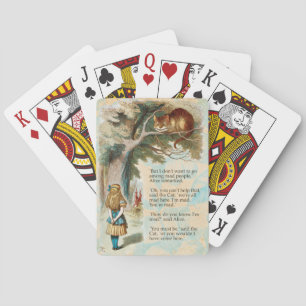 Alice im Wunderland Cheshire Cat Mad Spielkarten