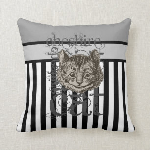 Alice im Wunderland Cheshire Katze Grunge Kissen