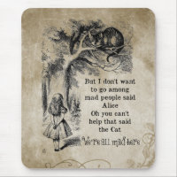 Alice im Wunderland; Cheshire-Katze mit Alice