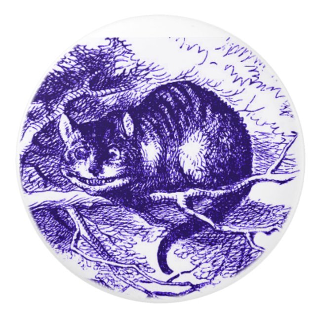 Alice im Wunderland-Cheshire-Katzen-lila Griff (Vorderseite)