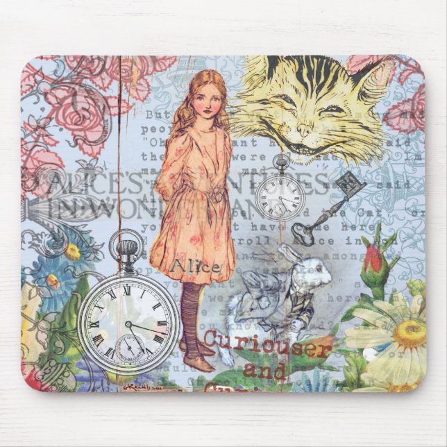 Alice im Wunderland Classic Cheshire Rabbit Alice Mousepad (Vorne)