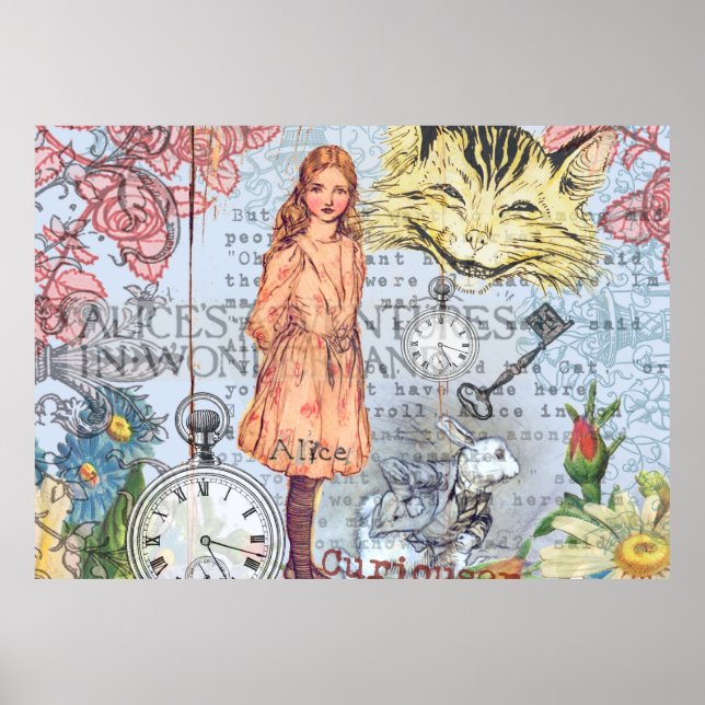 Alice im Wunderland Classic Cheshire Rabbit Alice Poster (Vorne)