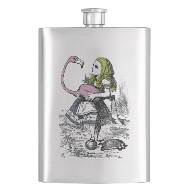 Alice im Wunderland Classic Flask Flachmann (Vorderseite)