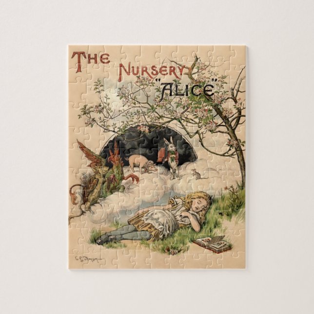 Alice im Wunderland Classic Illustration (Vertikal)
