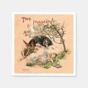 Alice im Wunderland Classic Illustration Serviette